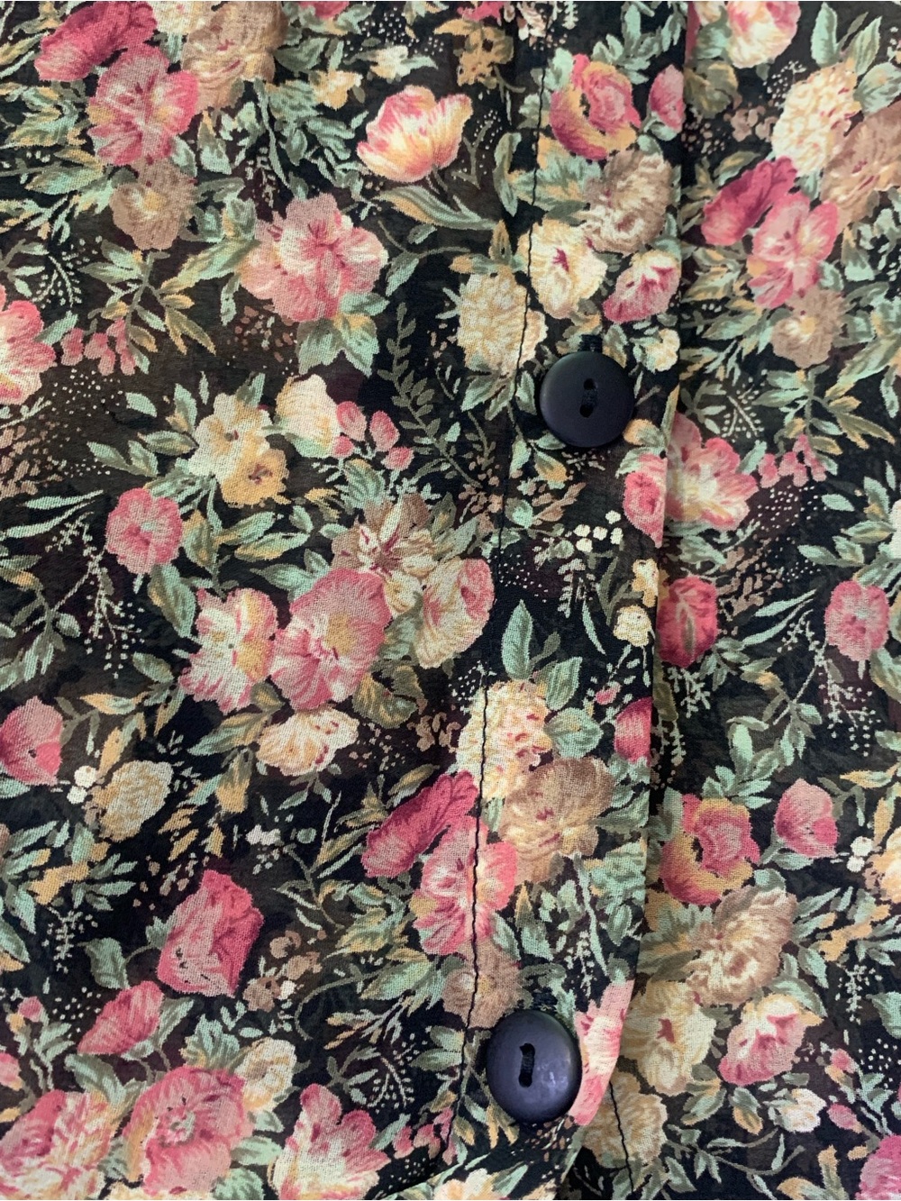 VTG Compagnie International Cottage Grandma Whimsey Garden Maxi skirt small - Picture 10 of 11
